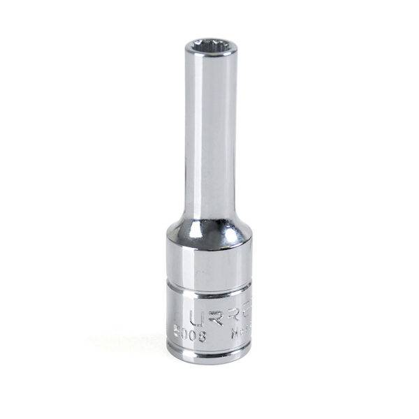 5008 Dado largo cuadro de 3/8", 12 puntas, en pulgadas, 1/4" Urrea