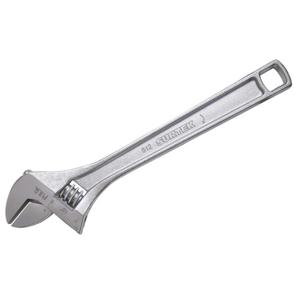 512 Llave ajustable cromada 12" Surtek
