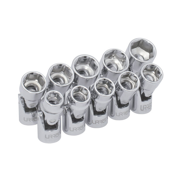 5200JM Juego de dados flexibles cuadro de 3/8" 6 puntas, métricos, 10 piezas Urrea