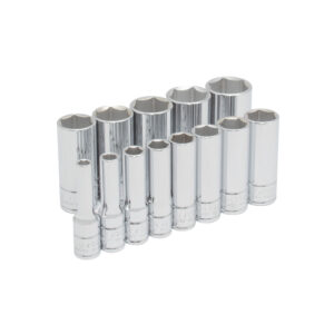52114 Juego de dados largos cuadro de 3/8", 6 puntas, en pulgadas, 13 piezas Urrea