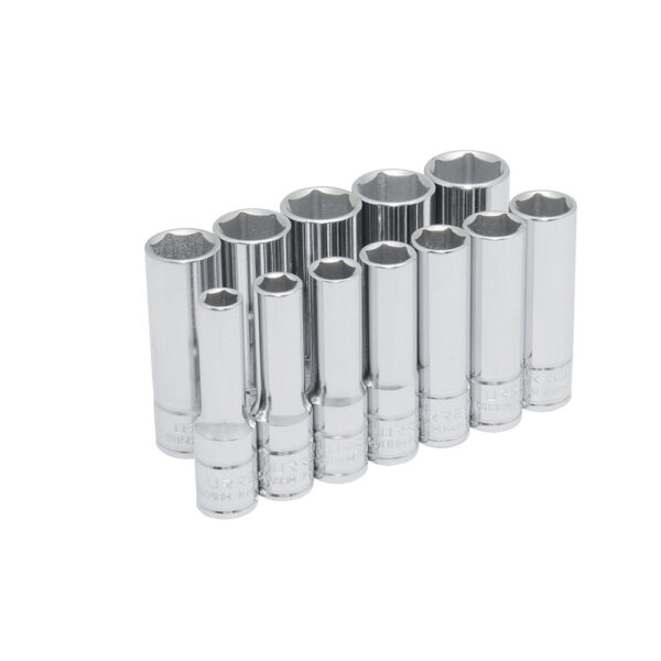 52205 Juego de dados largos cuadro de 3/8", 6 puntas, métricos, 12 piezas Urrea