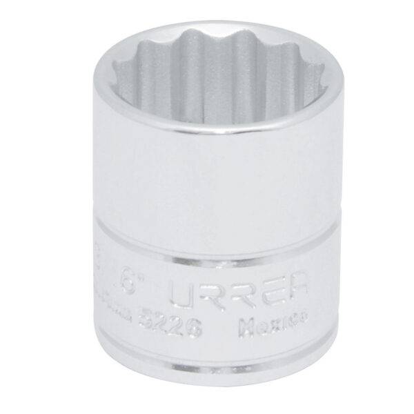 Dado cuadro de 3/8", 12 puntas, en pulgadas, 13/16" Urrea