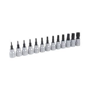 5239S Juego de dados con punta torx tamper proof cuadro de 3/8", 5 puntas, 13 piezas Urrea