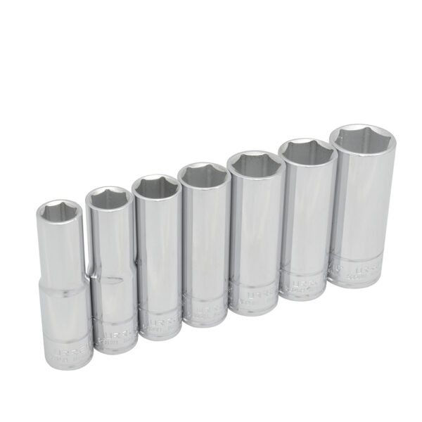 5300H Juego de dados largos cuadro de 1/2", 6 puntas, en pulgadas, 7 piezas Urrea