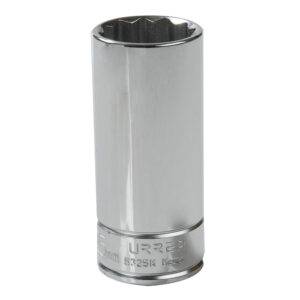 5325M Dado largo cuadro de 1/2", 12 puntas, métrico, 25 mm Urrea