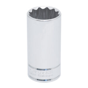 5336 Dado largo cuadro de 1/2", 12 puntas, en pulgadas, 1-1/8" Urrea