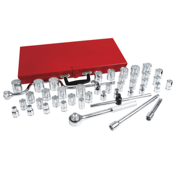 5400SM Juego de dados y accesorios cuadro de 1/2" combinado, 44 piezas Urrea