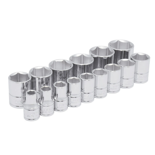 54110 Juego de dados cuadro de 1/2", 6 puntas, en pulgadas, 15 piezas Urrea