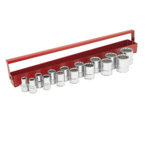 54112 Juego de dados cuadro de 1/2", 12 puntas, en pulgadas, 15 piezas Urrea
