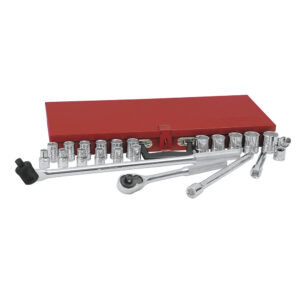 54210H Juego de dados y accesorios cuadro de 1/2" métrico, 23 piezas Urrea