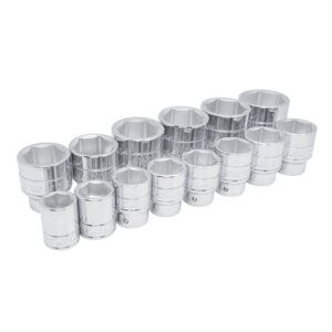 Juego de dados cuadro de 3/4", 6 puntas, en pulgadas, 14 piezas Urrea