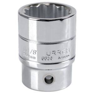 Dado cuadro de 3/4", 12 puntas, en pulgadas, 1-1/8" Urrea