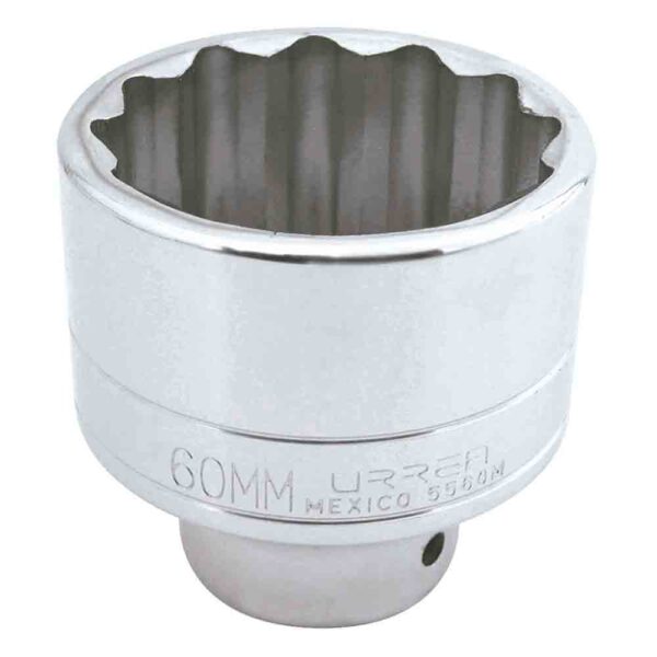 5560M Dado cuadro de 3/4", 12 puntas, métrico, 60 mm Urrea