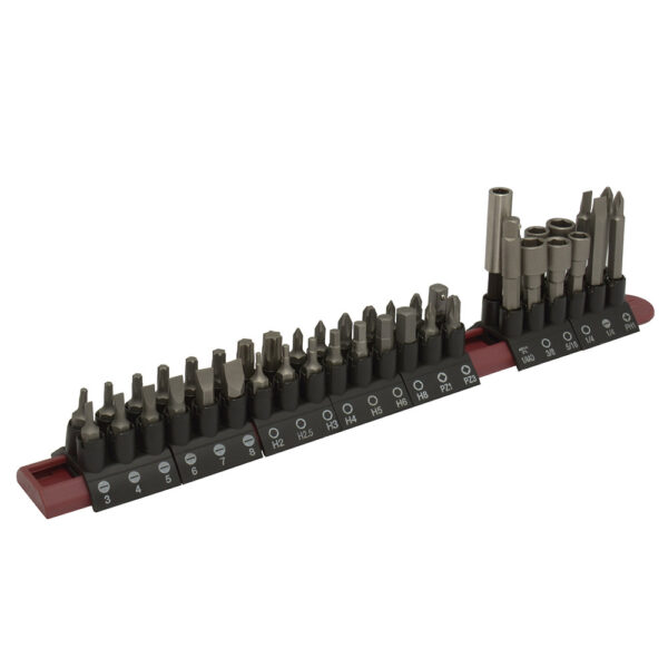 60142 Juego combinado de puntas hexágono de 1/4" con adaptador magnético, 42 pz en blíster Urrea