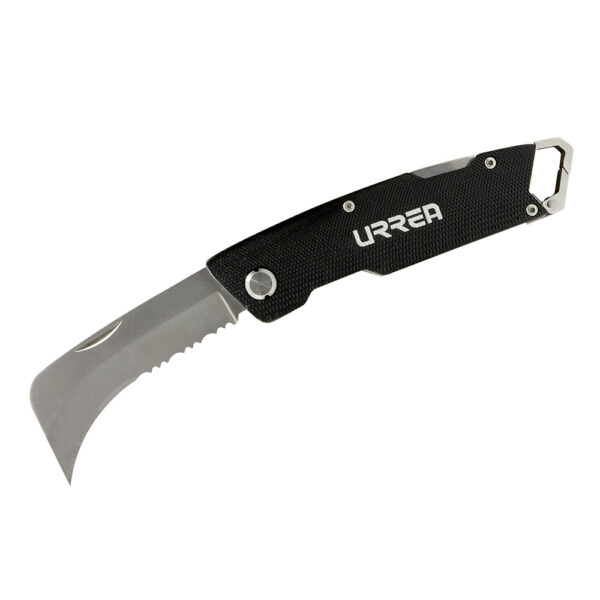 684 Cuchillo de acero inoxidable con mango acero de 8", para linóleo Urrea