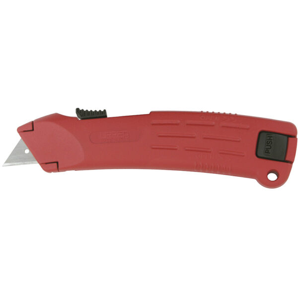 689AR Navaja utilitaria retráctil automática de seguridad de 6-3/4" , cuerpo de zamac Urrea