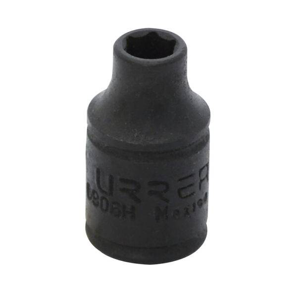 6906H Dado de impacto cuadro de 1/4", 6 puntas, en pulgadas, 3/16" Urrea