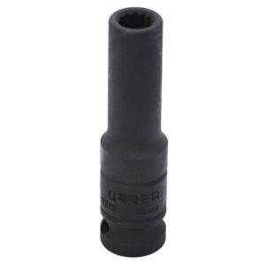 Dado de impacto largo cuadro de 1/2", 12 puntas, en pulgadas, 3/8" Urrea