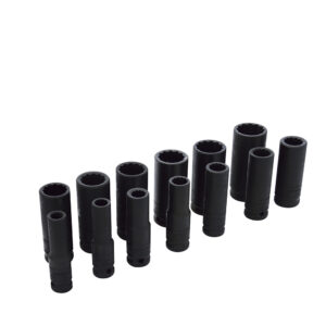 74103 Juego de dados largos de impacto cuadro de 1/2", 12 puntas, en pulgadas, 13 piezas Urrea