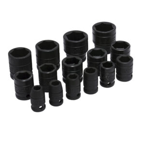74104 Juego de dados de impacto cuadro de 1/2", 6 puntas, en pulgadas, 15 piezas Urrea