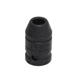 7412 Dado de impacto cuadro de 1/2", 12 puntas, en pulgadas, 3/8" Urrea