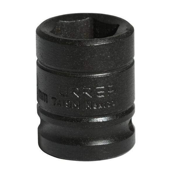 Dado de impacto cuadro de 1/2", 6 puntas, métrico, 19 mm Urrea