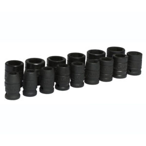 74204M Juego de dados de impacto cuadro de 1/2", 6 puntas, métricos, 15 piezas Urrea