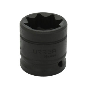 7422S Dado de impacto cuadro de 1/2", 8 puntas, en pulgadas, 11/16" Urrea