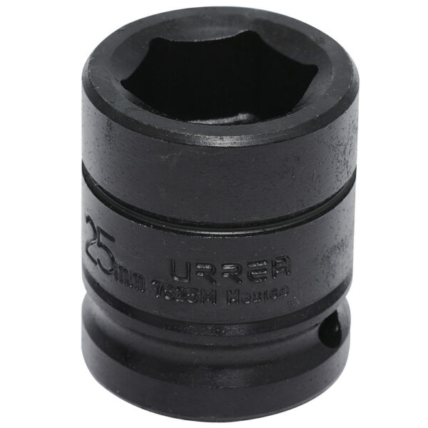 7525M Dado de impacto cuadro de 3/4", 6 puntas, métrico, 25 mm Urrea