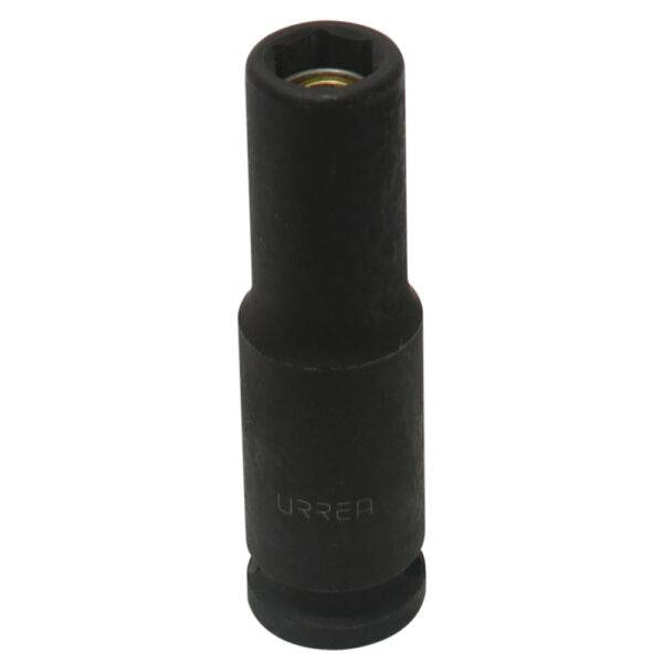 Dado de impacto largo con imán cuadro de 3/8", 6 puntas, en pulgadas, 7/16" Urrea