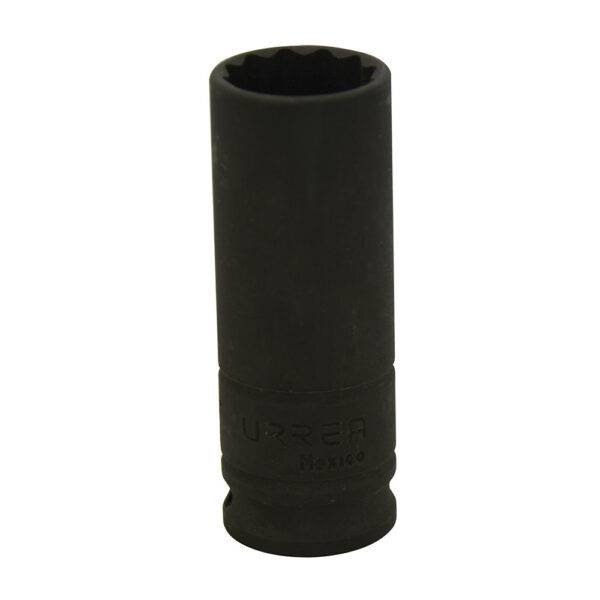 7724 Dado de impacto largo cuadro de 3/8", 12 puntas, en pulgadas, 3/4" Urrea