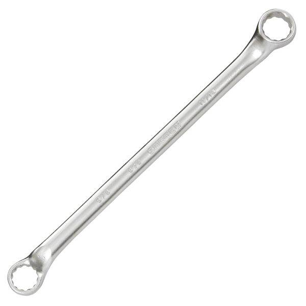 Llave de estrías pulido espejo de 45° en pulgadas, 12 puntas, 5/8" x 11/16" Surtek