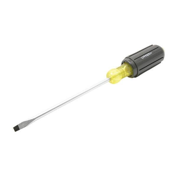 9408 Destornillador con mango cushion grip, punta plana barra redonda 3/8" x 8" Urrea