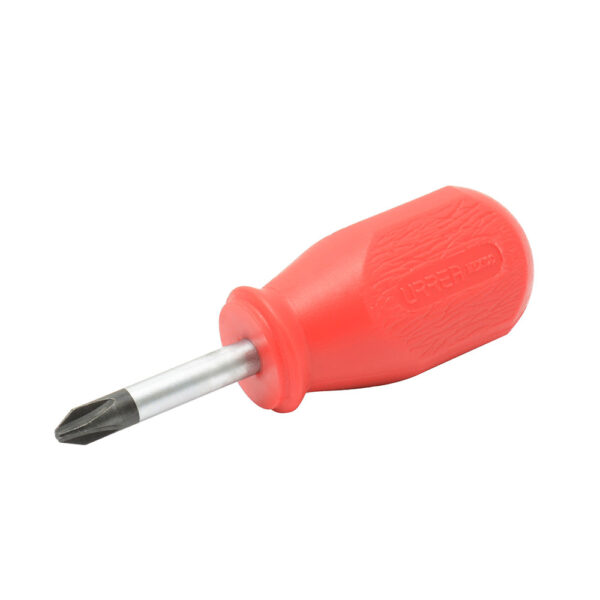9671R Destornillador con mango rojo, tipo trompo punta Phillips barra redonda #2 x 1-3/8" Urrea