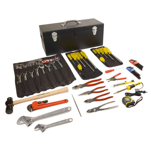 98161 Juego básico industrial para instrumentista calibrador en pulgadas, 64 piezas caja D7C20 Urrea