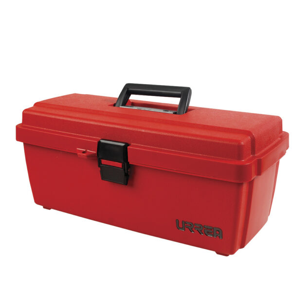9900 Caja portaherramientas plástica con broche plástico y charola 14" x 7" x 5" Urrea