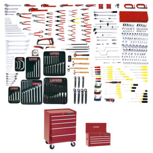 Juego maestro industrial combinado 399 piezas, con gabinetes EX27M5, EX27S6 Urrea