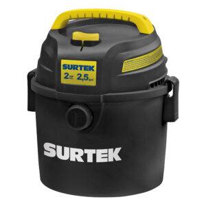 Aspiradora de plástico 2.5 galones, 2 HP 120 V Surtek