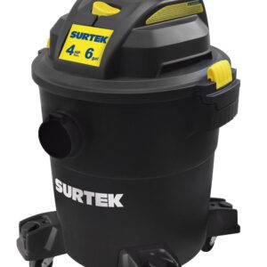 Aspiradora de plástico 6 galones, 4 HP 120 V Surtek