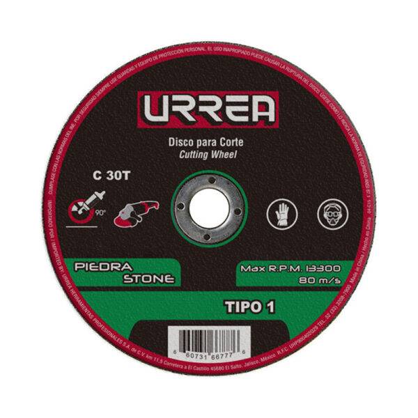 ASCD07 Disco abrasivo tipo 1 para piedra 7" x 5/64" Urrea