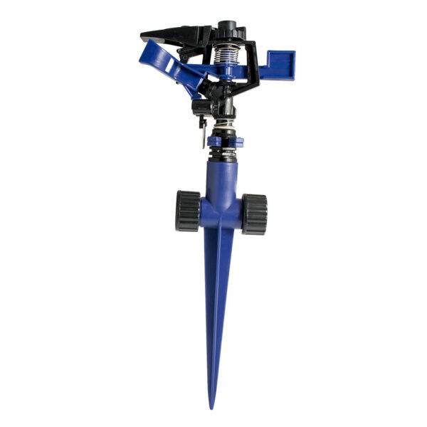 ASP01PX Aspersor estacionario con base metálica de 2 brazos, 3/4" GHT Foy