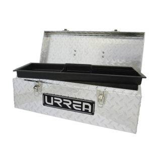 ATB24 Caja portaherramientas de aluminio 24" x 9" x 9" con charola plástica Urrea