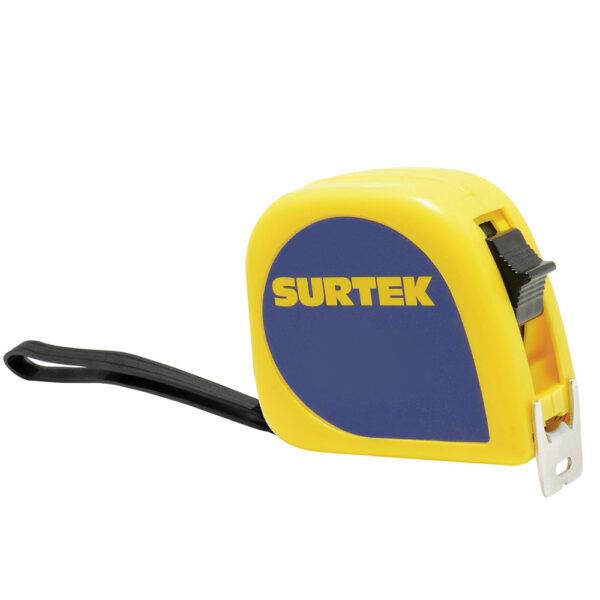 B122072 Flexómetro con carcasa de plástico invencible 8 m x 1" Surtek
