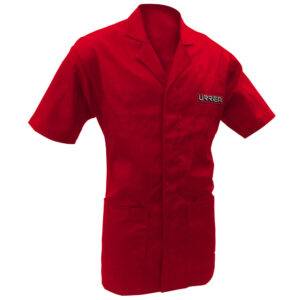 Bata color rojo talla G Urrea