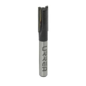 Broca para router de acero recta de 2 filos 1-1/4" zanco de 1/2" Urrea