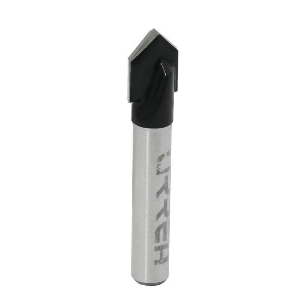 BR1402 Broca para router de acero corte en "V" 3/8" zanco de 1/4" Urrea