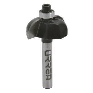 Broca para router de acero bocel cuarto con balero 1-1/8" zanco de 1/4" Urrea