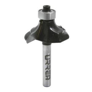 Broca para router de acero clásica con balero 1-3/8" zanco de 1/4" Urrea