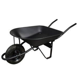 Carretilla con bastidor metálico 4 Ft3 llanta neumática reforzada de 4 capas Foy