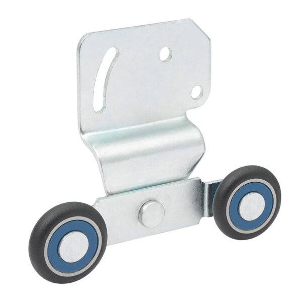 CCLOD Juego de carretilla doble riel para clóset, galvanizada Lock